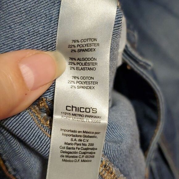 Chicos Platinum Straight Leg Jeans - Picture 4 of 7